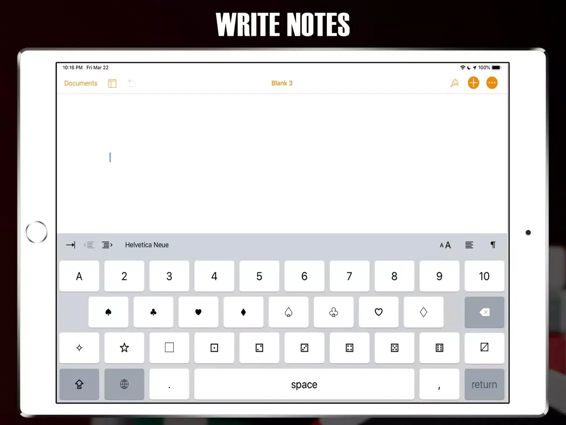تصاویر Cards, Dice & I Ching Keyboard iPad 