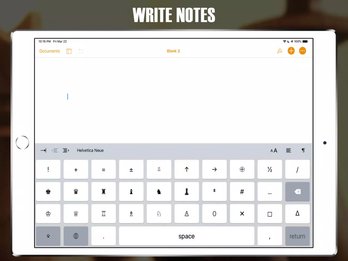 Capturas de tela do Chess Keyboard: Professional iPad 