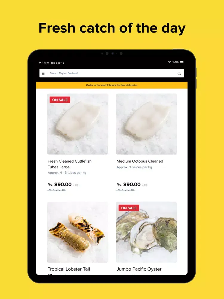 تصاویر Ceylon Ocean Seafood iPad 