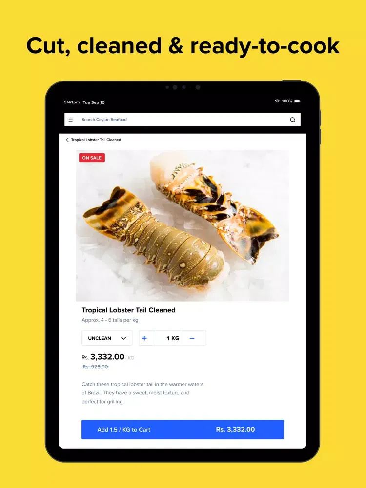تصاویر Ceylon Ocean Seafood iPad 