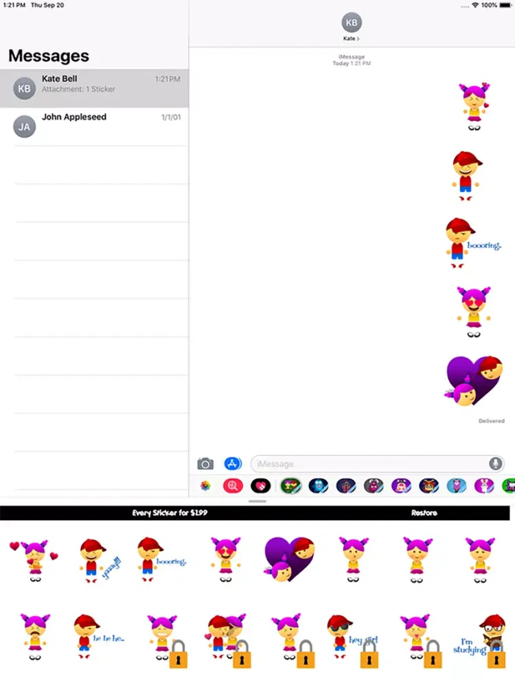 Cute Girl & Boy iPad  স্ক্রিনশট
