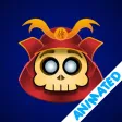 Cute Samurai Skull (animated)