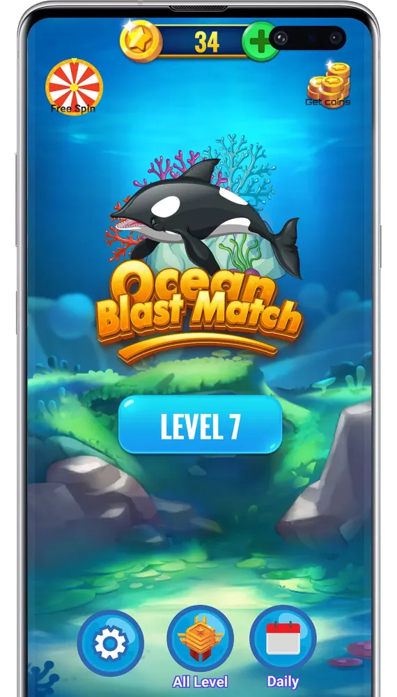 Ocean Crush Match 3 Screenshots
