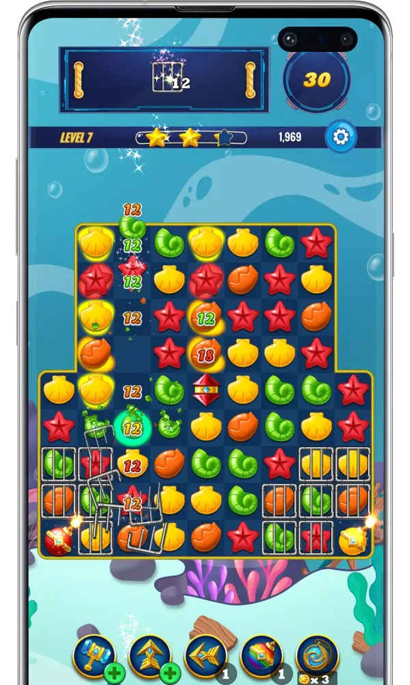 Ocean Crush Match 3 Screenshots