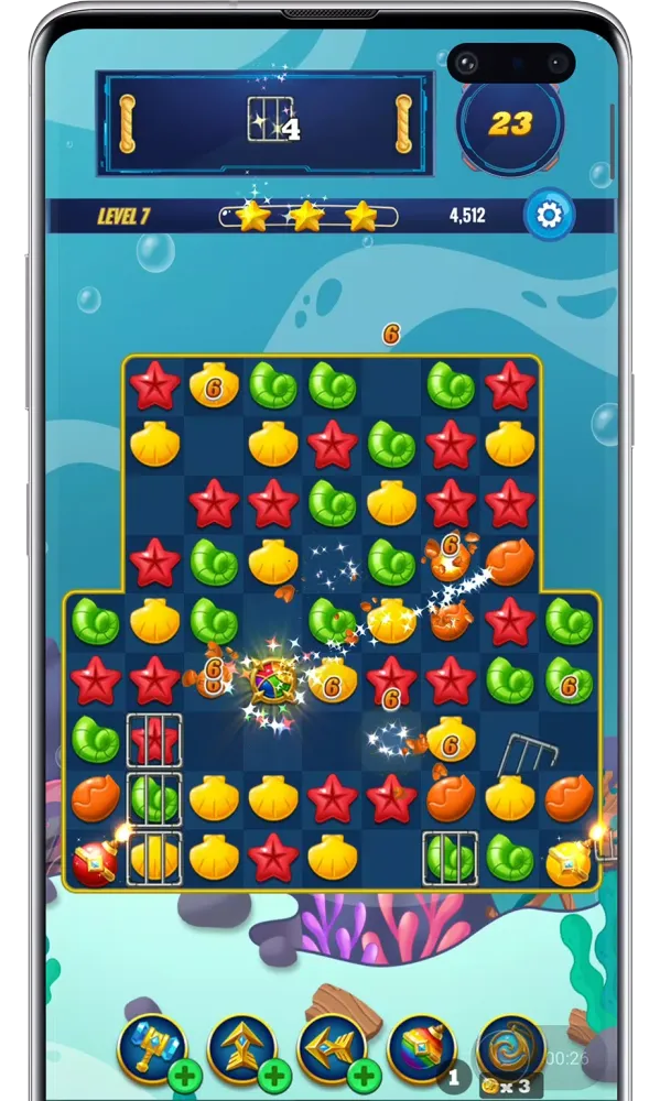 Ocean Crush Match 3 Screenshots