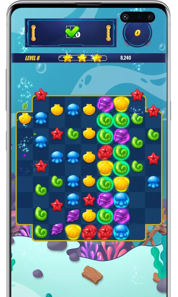 Ocean Crush Match 3 Screenshots