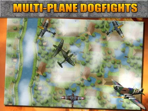 Strafe WW2 / WWII - Dogfighting Aces of the Second World War Plane Flying Game: USAF / RAF / Luftwaffe Pilots (1940 - 1945) iPad  سکرین شاٹس