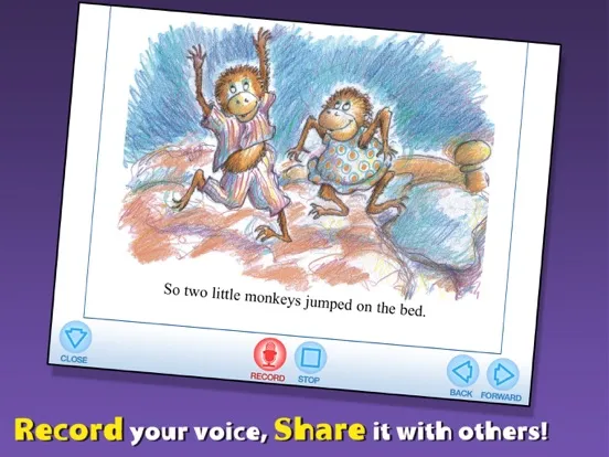 5 Monkeys Jumping on the Bed iPad  Screenshots
