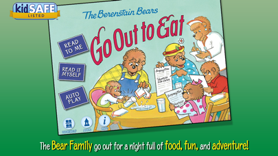 Capturas de tela do Berenstain Bears Go Out to Eat
