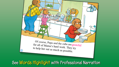 Capturas de tela do Berenstain Bears Go Out to Eat