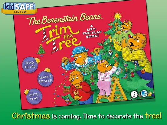 Capturas de tela do Berenstain Bears Trim the Tree iPad 