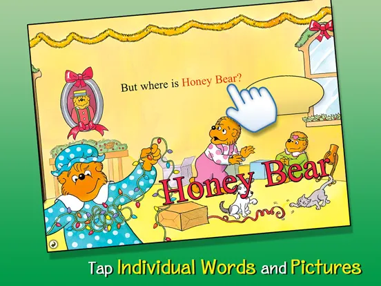 Capturas de tela do Berenstain Bears Trim the Tree iPad 
