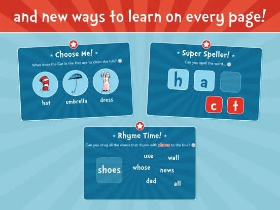 The Cat in the Hat Comes Back iPad  Screenshots