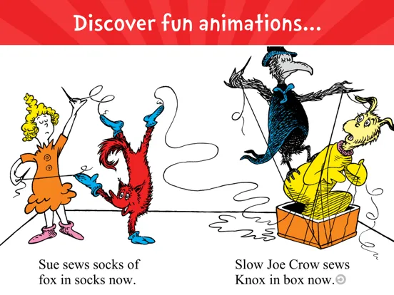 Fox in Socks by Dr. Seuss iPad  スクリーンショット