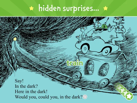 Tangkapan layar Green Eggs and Ham iPad 