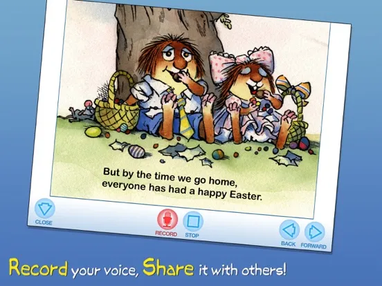 Ảnh chụp màn hình của Happy Easter, Little Critter iPad 