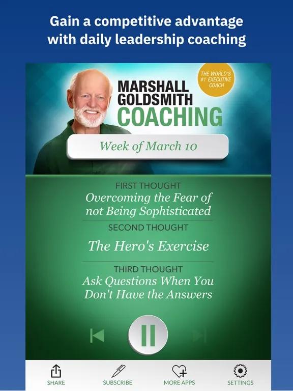 Скриншоты Marshall Goldsmith Coaching iPad 