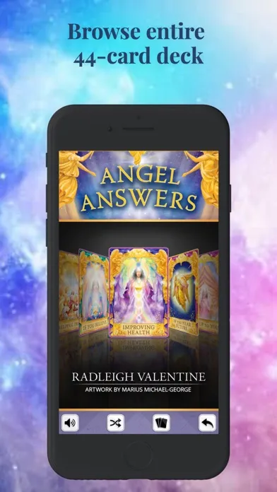 Tangkapan layar Angel Answers Oracle Cards