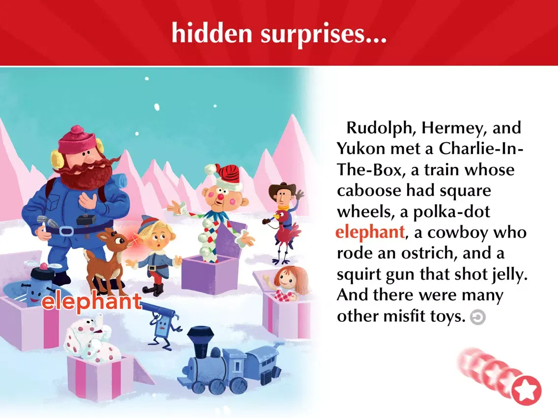 Rudolph Red-Nosed Reindeer iPad Screenshots