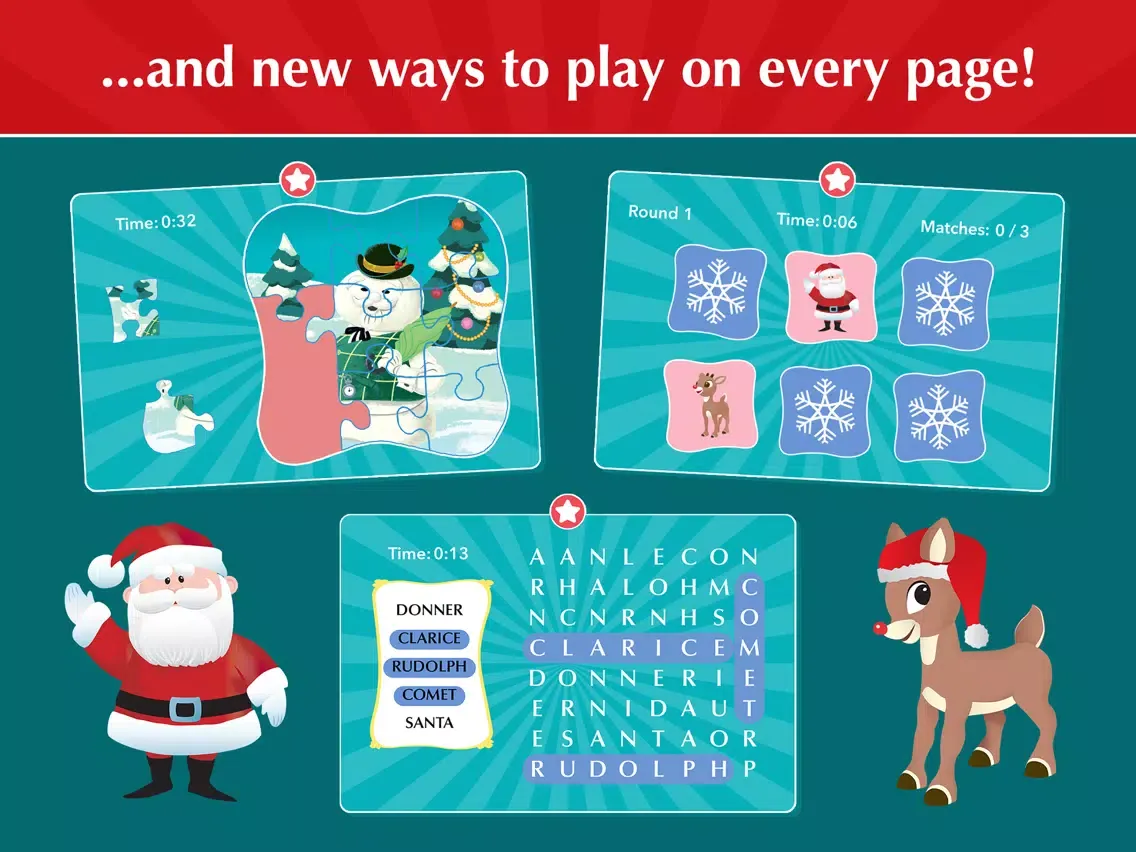 Rudolph Red-Nosed Reindeer iPad Screenshots