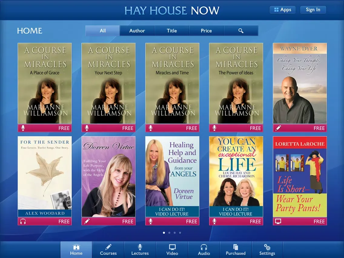 Zrzuty ekranu Hay House NOW iPad 