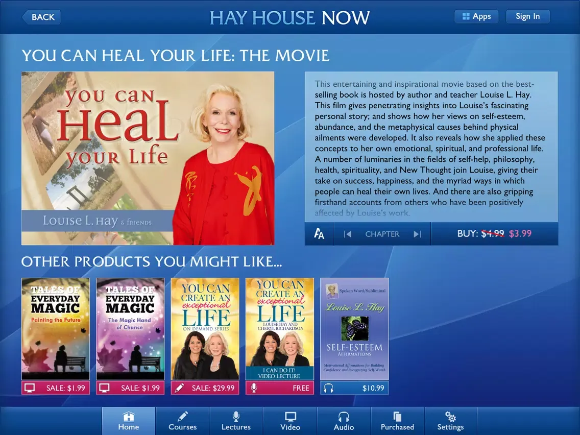Zrzuty ekranu Hay House NOW iPad 