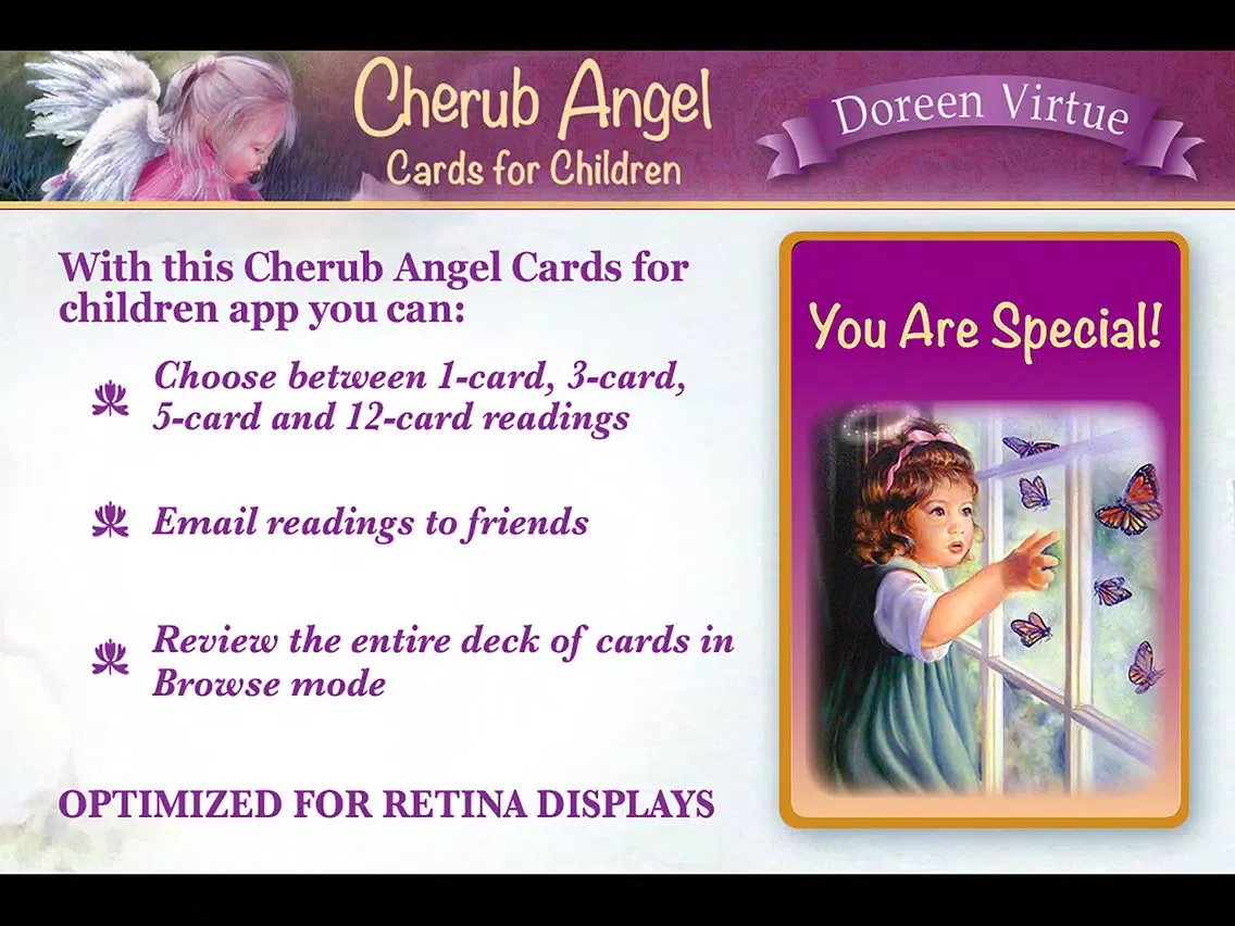 Ảnh chụp màn hình của Cherub Angel Cards iPad 