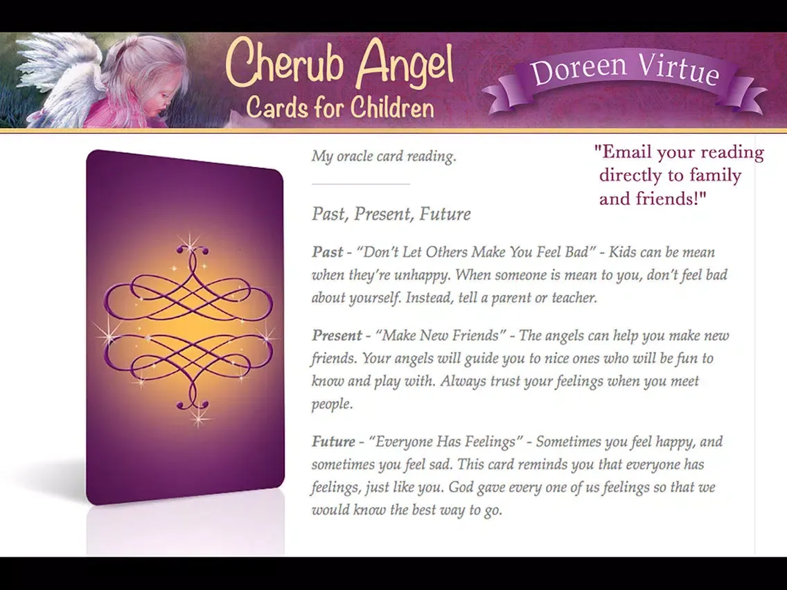 Ảnh chụp màn hình của Cherub Angel Cards iPad 