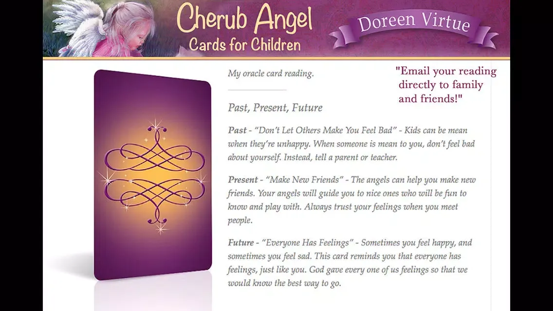 Ảnh chụp màn hình của Cherub Angel Cards