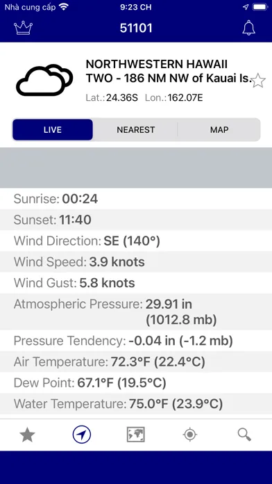 Capturas de pantalla de Australia Buoys Marine Weather