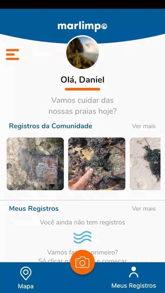 Capturas de tela do Mar Limpo