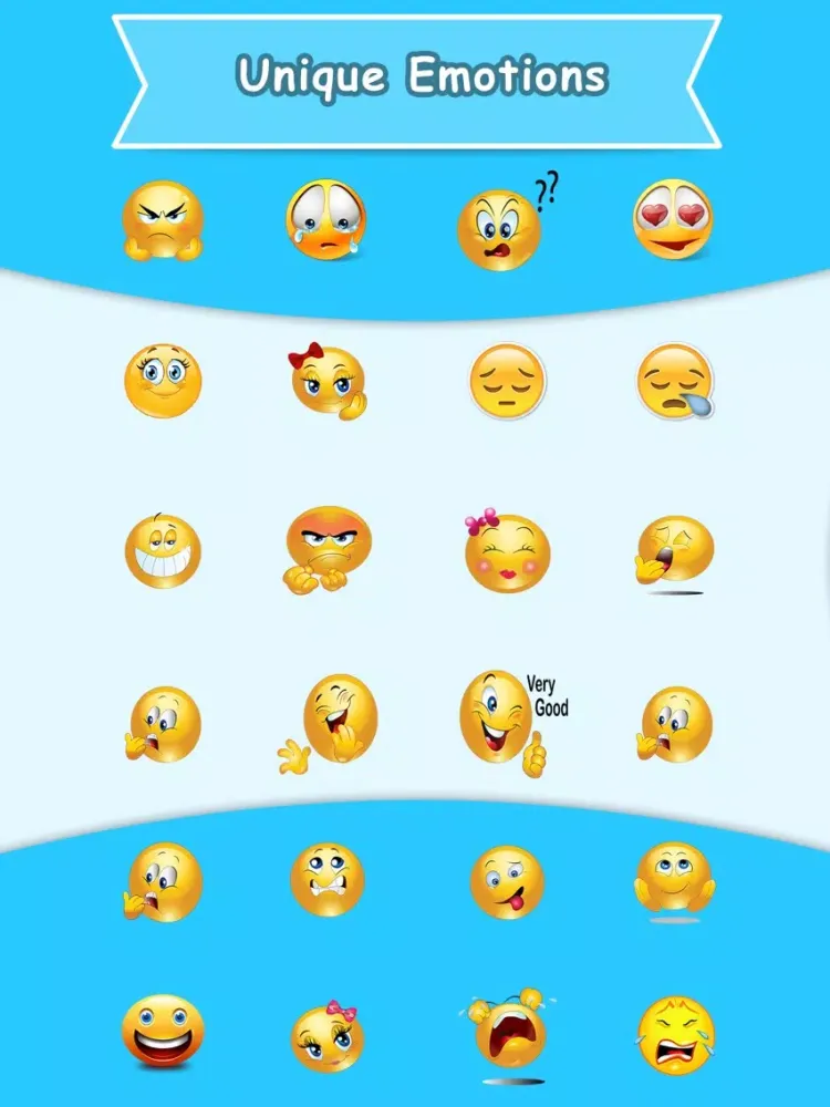 All In One Stickers Keyboard iPad 应用截图