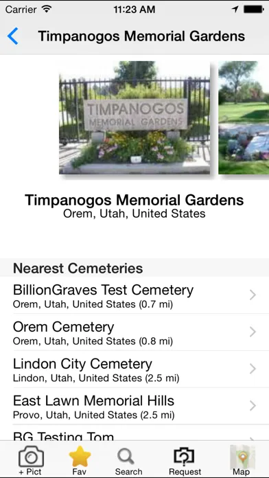 BillionGraves Screenshots