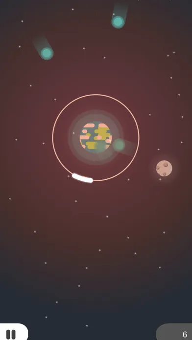 Tangkapan skrin Asteroid Defender