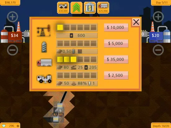 Tangkapan skrin Petroleum - Drill & sell iPad 