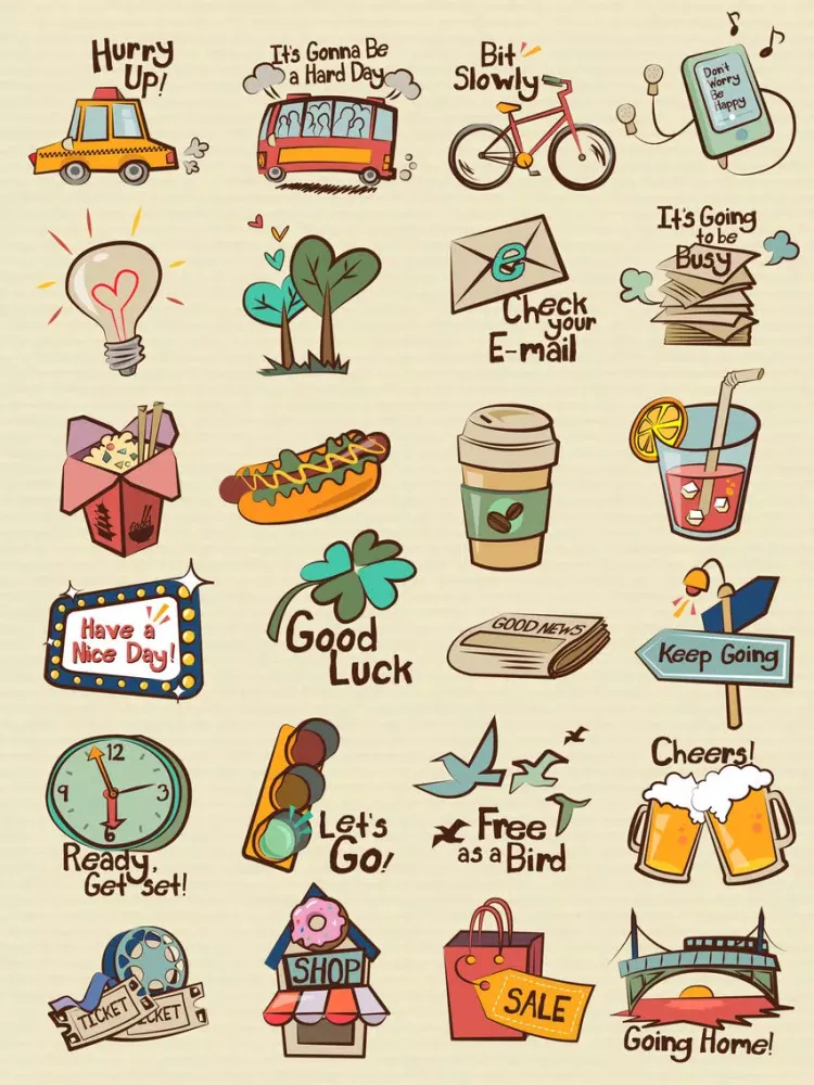 Capturas de tela do Urban Lifestyle Sticker Pack iPad 