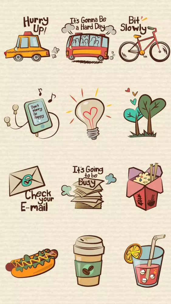 Capturas de tela do Urban Lifestyle Sticker Pack