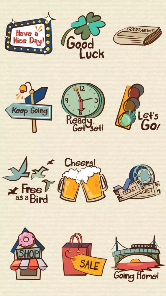 Capturas de tela do Urban Lifestyle Sticker Pack