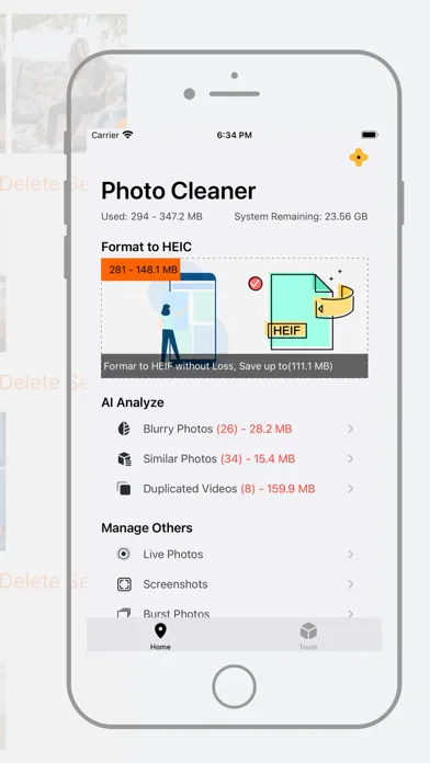 Capturas de pantalla de Phone Cleaner for iPhone Photo