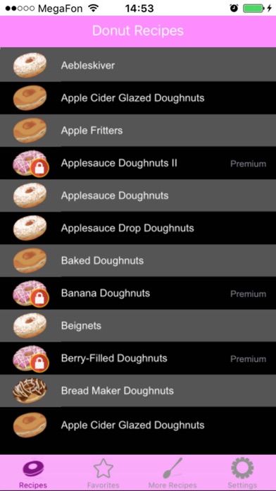Tangkapan skrin Tasty Donut Recipes