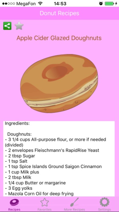 Tangkapan skrin Tasty Donut Recipes