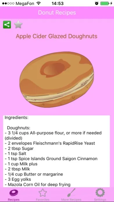 Tangkapan layar Tasty Donut Recipes