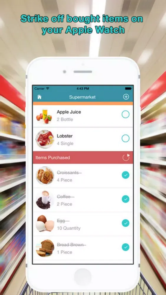 WatchList Pro. Grocery Shopping list on your Watch سکرین شاٹس