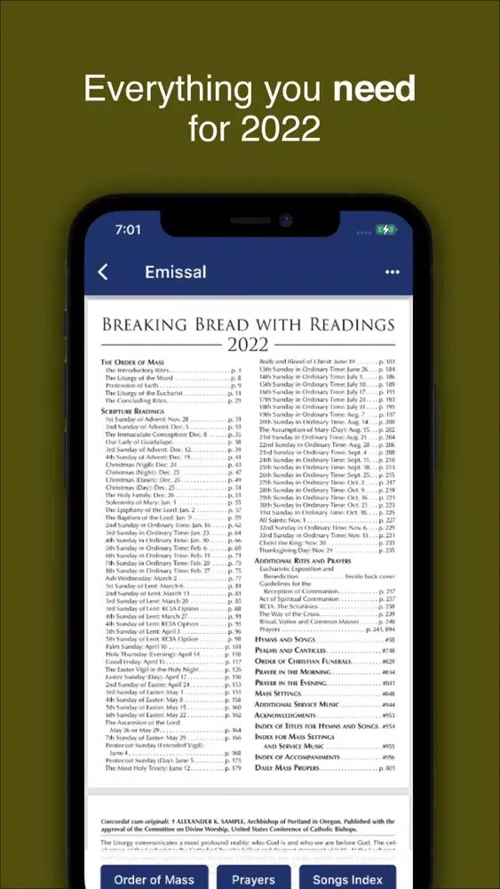 Tangkapan layar Breaking Bread 2022 eMissal