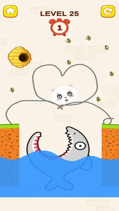 Draw To Save - Rescue Cat سکرین شاٹس
