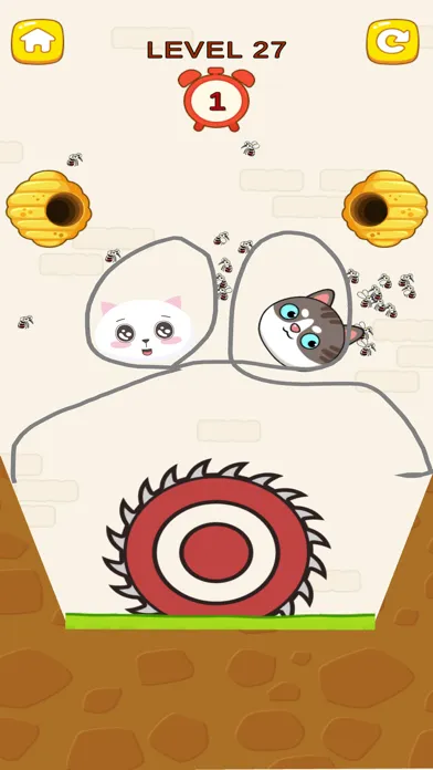 Draw To Save - Rescue Cat سکرین شاٹس
