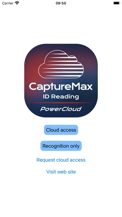 Capturas de tela do CaptureMax PowerCloud