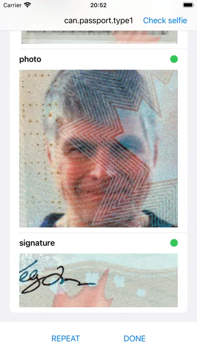 Captures d'écran de idMax SDK