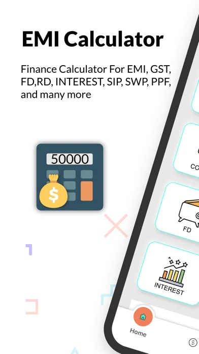 EMI Calculator Financial Plan 스크린샷