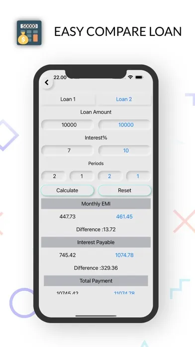 EMI Calculator Financial Plan 스크린샷